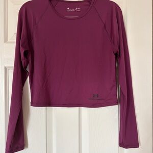 UA Rush Dark Magenta long sleeve tech tee. Size.L